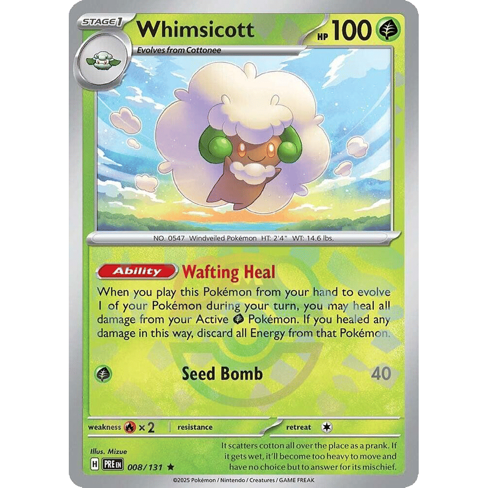 Whimsicott (Master Ball Pattern) - SV: Prismatic Evolutions (PRE)