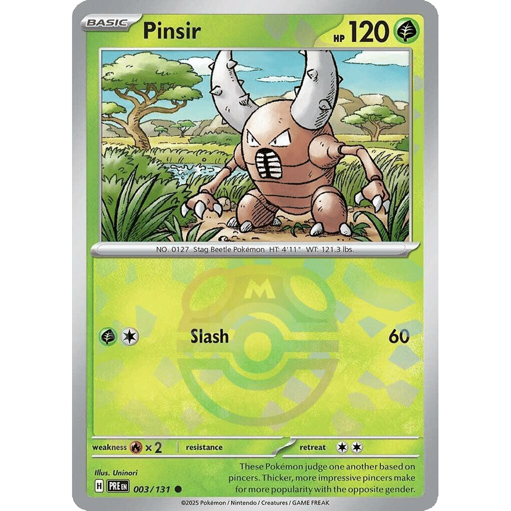 Pinsir (Master Ball Pattern) - SV: Prismatic Evolutions (PRE)