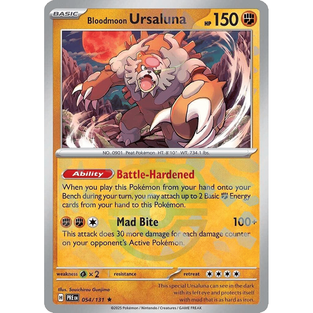 Bloodmoon Ursaluna (Master Ball Pattern) - SV: Prismatic Evolutions (PRE)