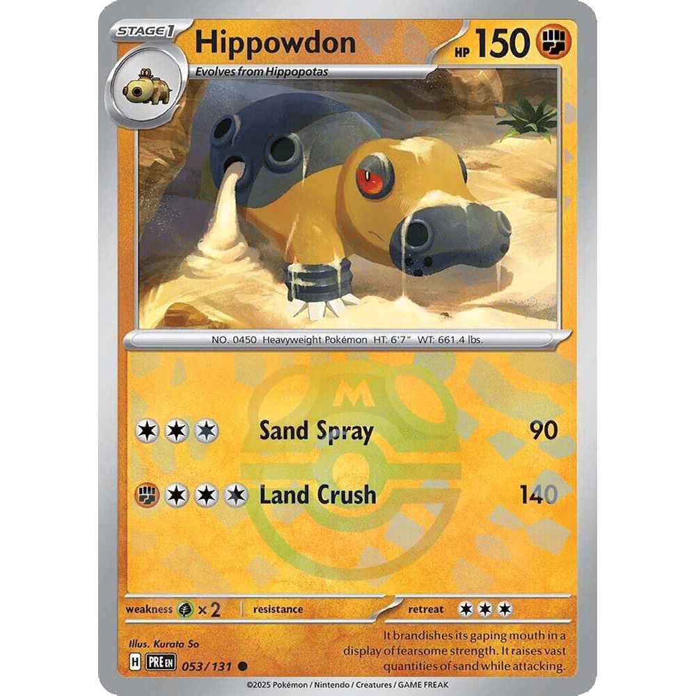 Hippowdon (Master Ball Pattern) - SV: Prismatic Evolutions (PRE)