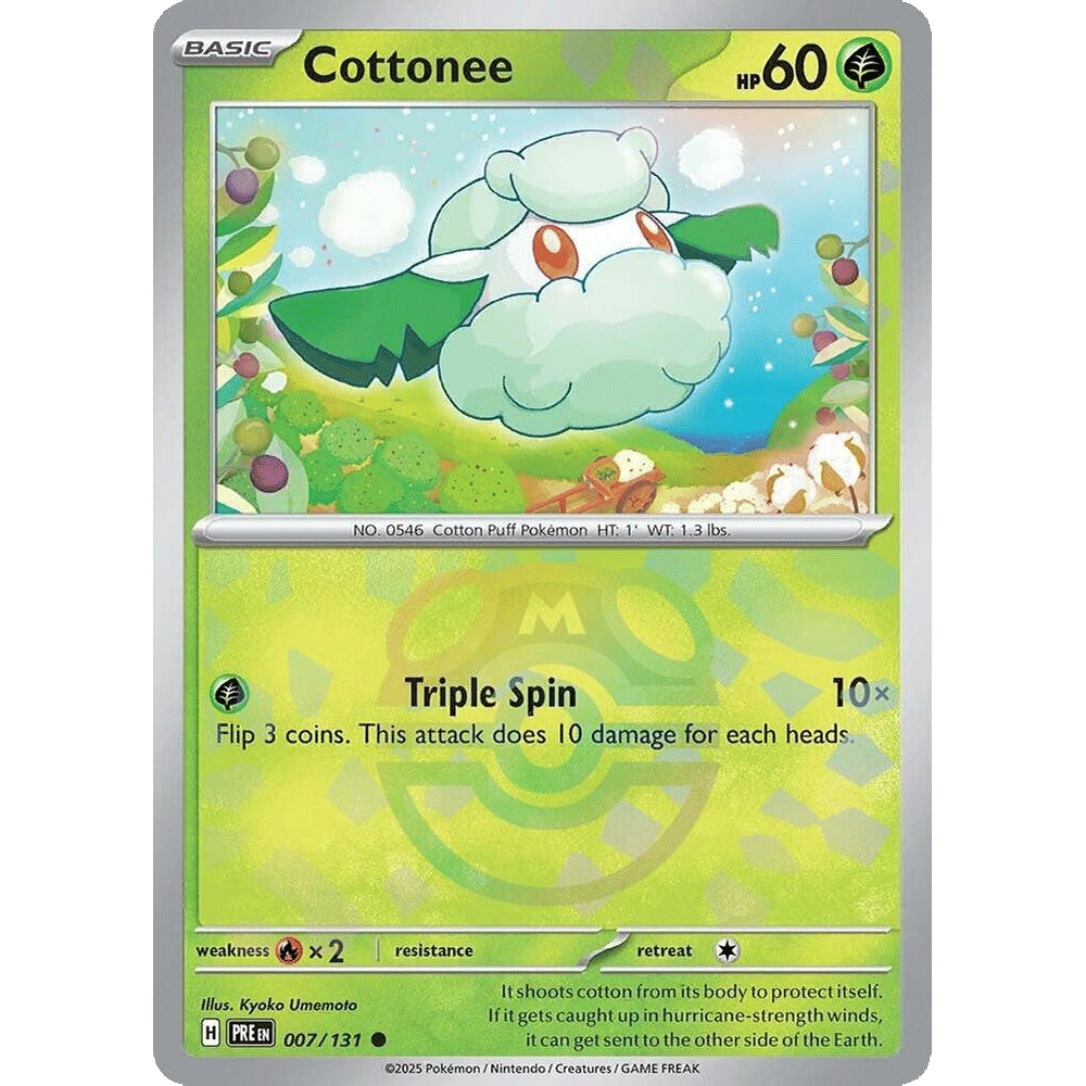 Cottonee (Master Ball Pattern) - SV: Prismatic Evolutions (PRE)