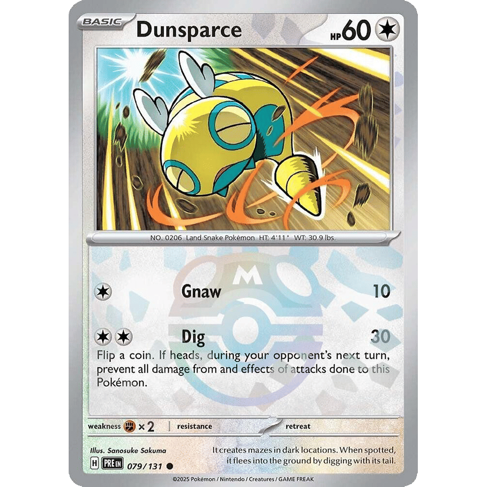 Dunsparce (Master Ball Pattern) - SV: Prismatic Evolutions (PRE)
