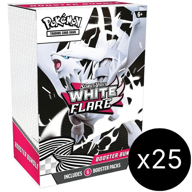 White Flare Booster Bundle Case (x25)