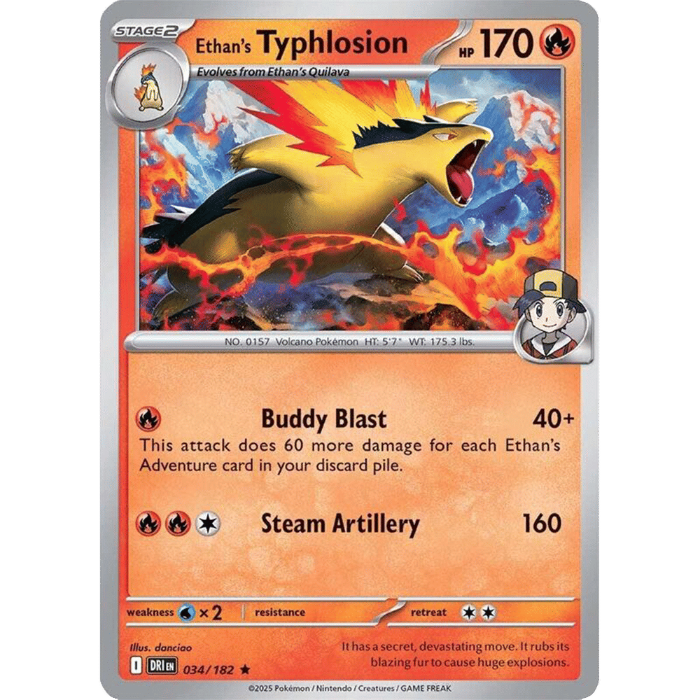 Ethan's Typhlosion (Reverse Holo)