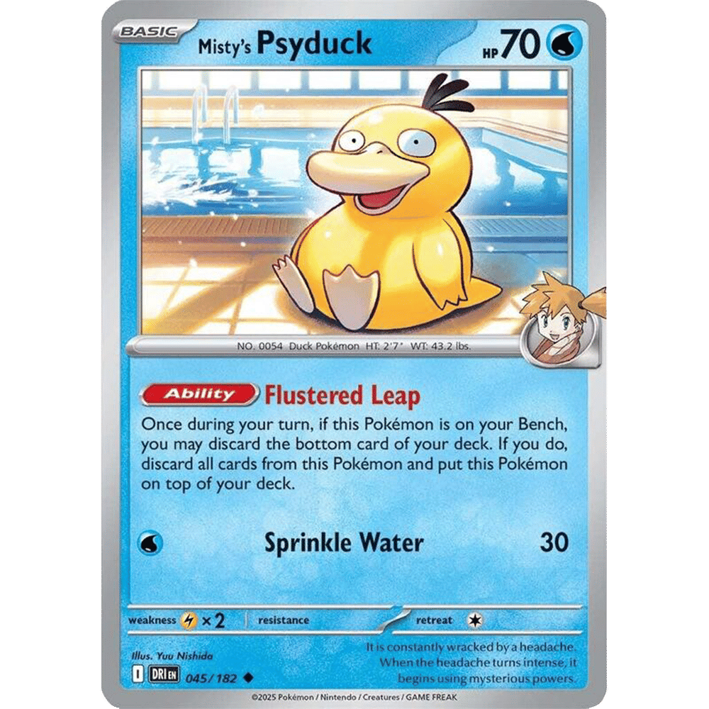 Misty's Psyduck (Reverse Holo)