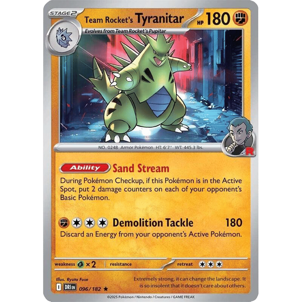 Team Rocket's Tyranitar (Reverse Holo)