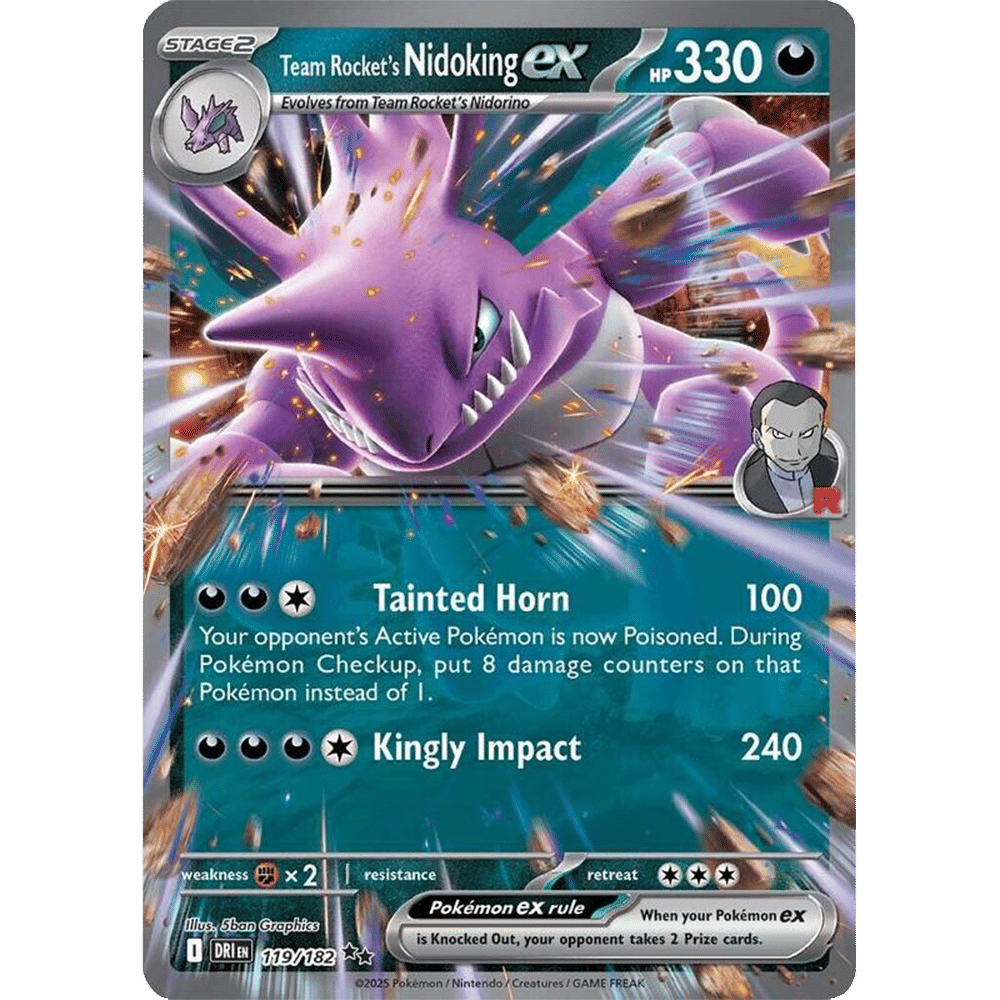 Team Rocket's Nidoking ex (Holofoil)