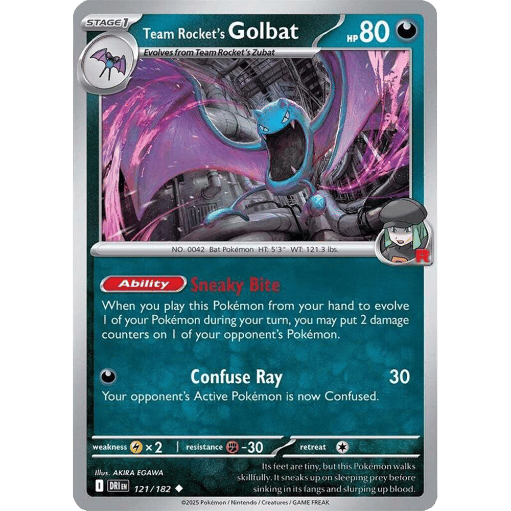 Team Rocket's Golbat (Reverse Holo)