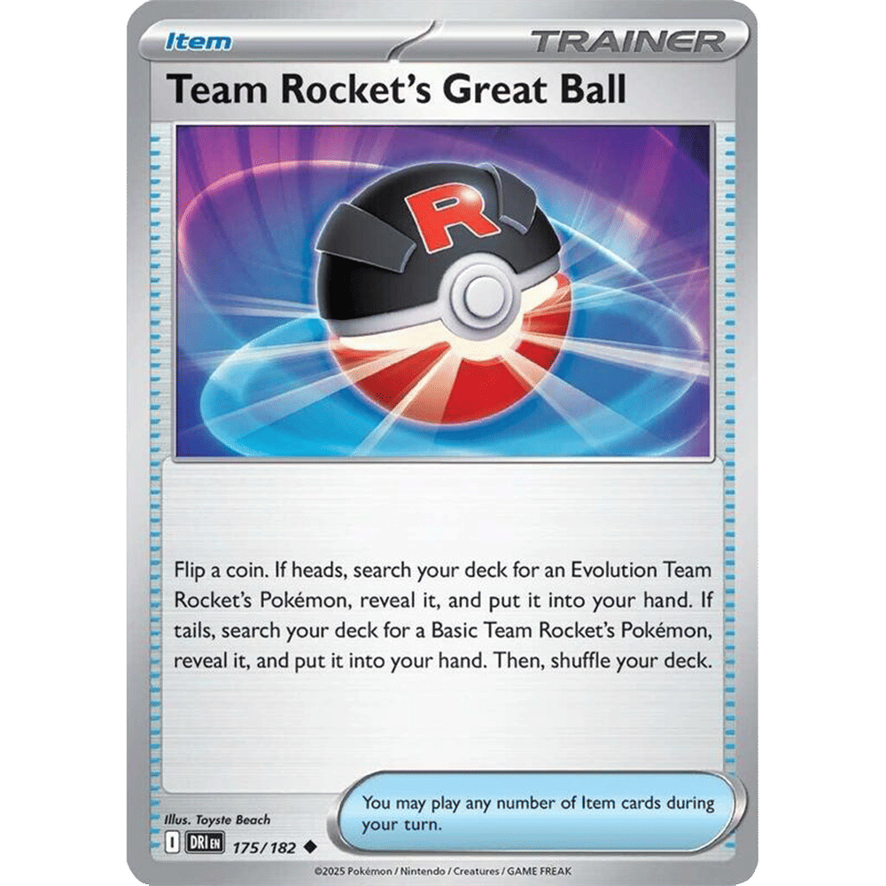 Team Rocket's Great Ball (Reverse Holo)