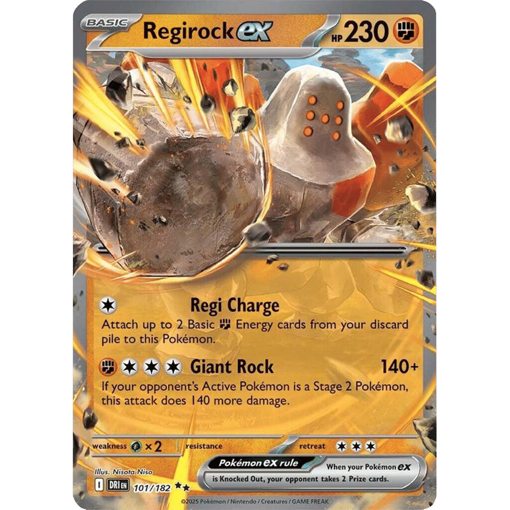 Regirock ex (Holofoil)