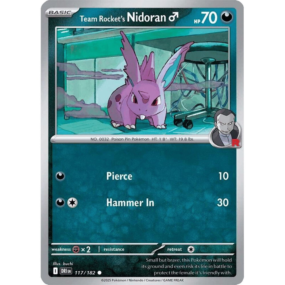 Team Rocket's Nidoran M (Reverse Holo)