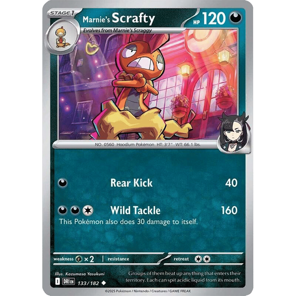 Marnie's Scrafty (Reverse Holo)