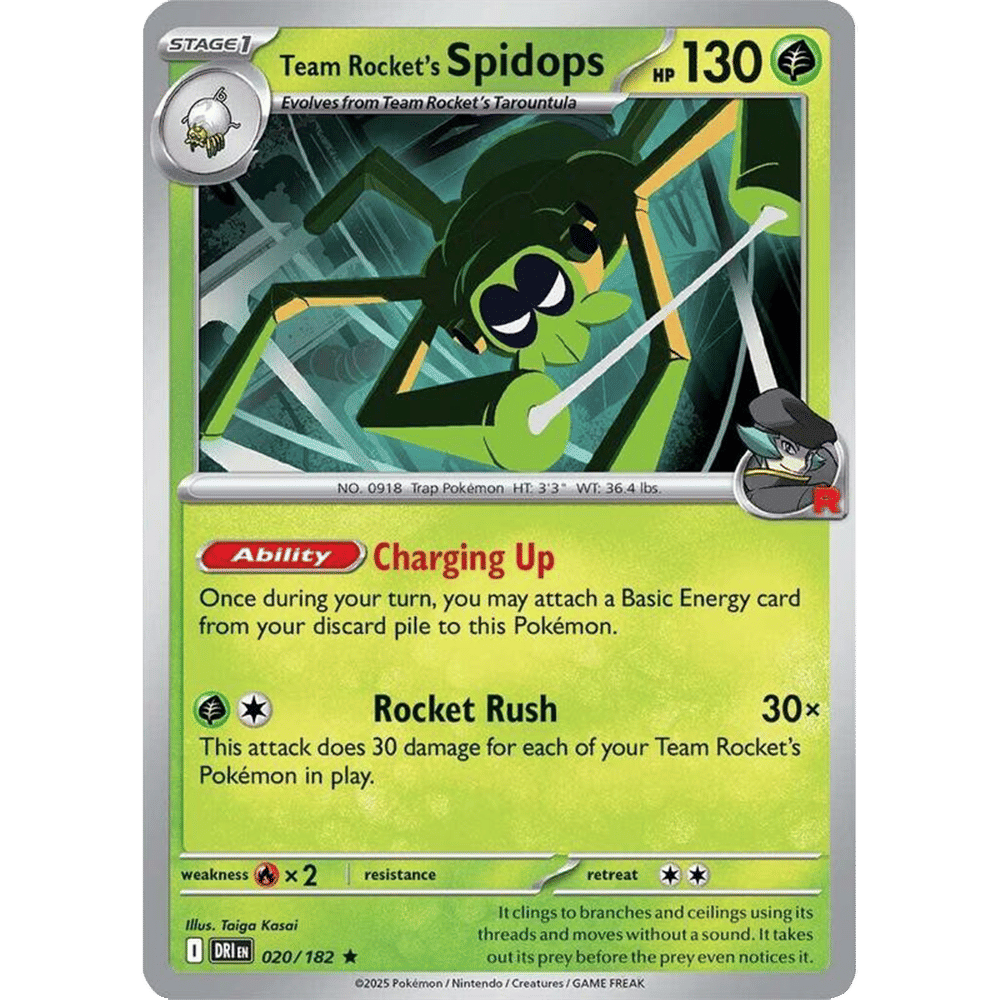 Team Rocket's Spidops (Reverse Holo)
