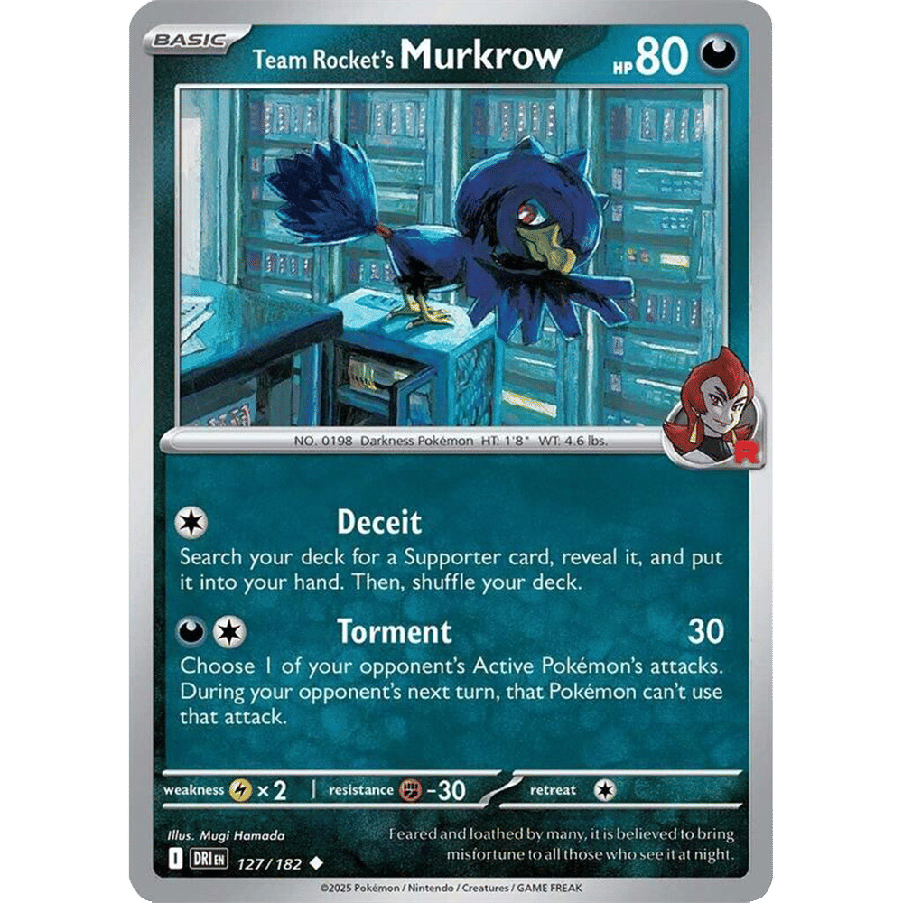 Team Rocket's Murkrow (Reverse Holo)