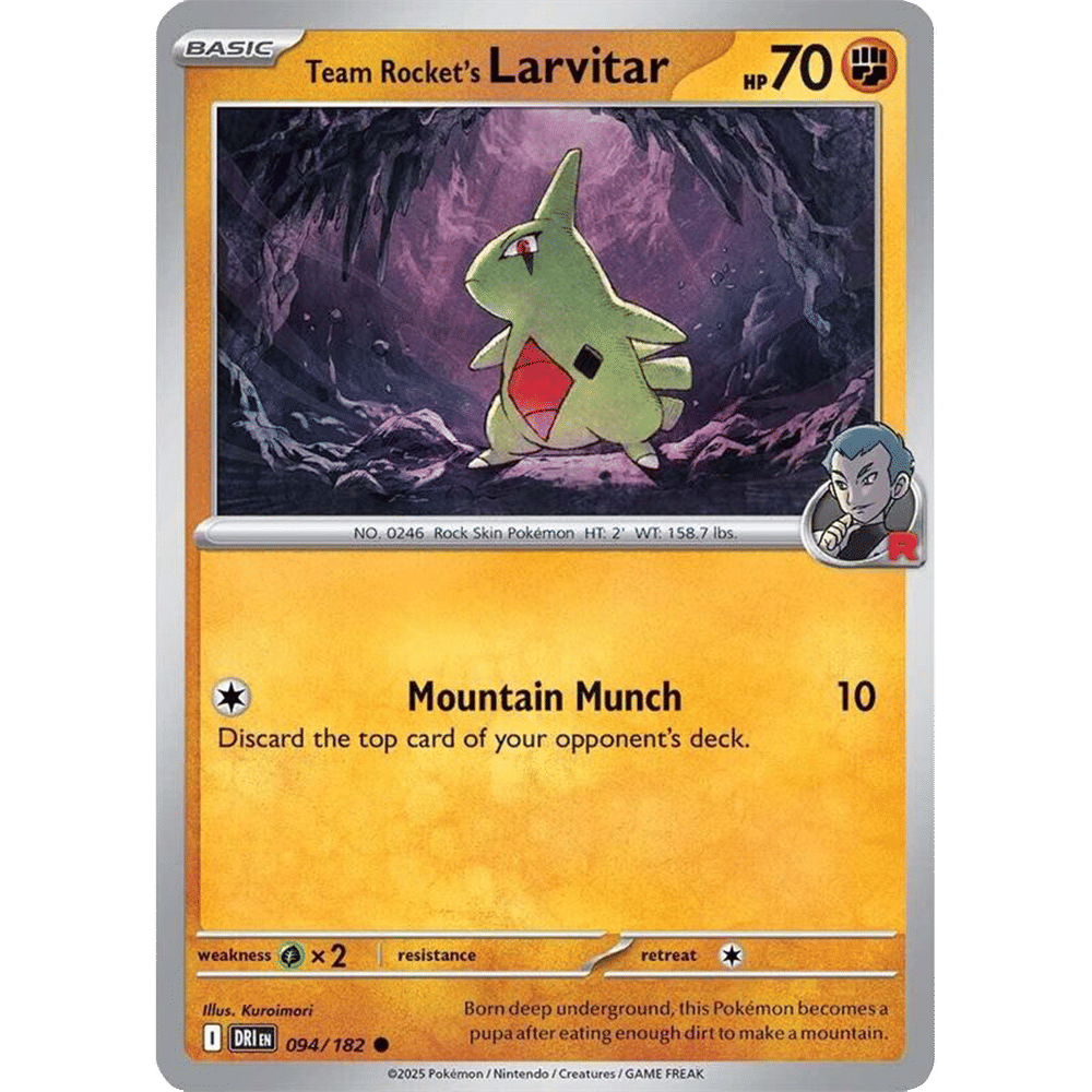 Team Rocket's Larvitar (Reverse Holo)