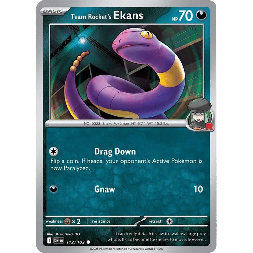 Team Rocket's Ekans (Reverse Holo)