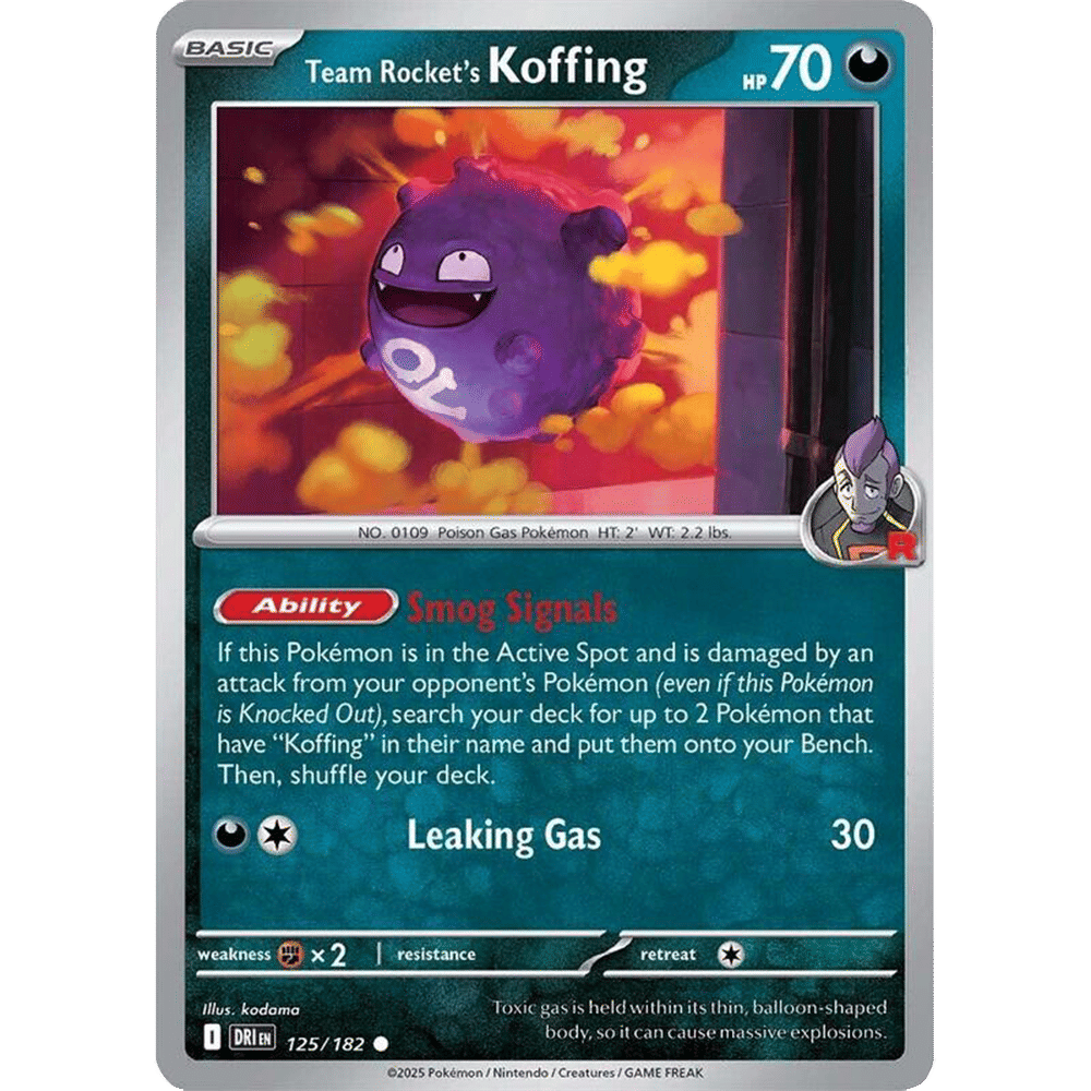 Team Rocket's Koffing (Reverse Holo)