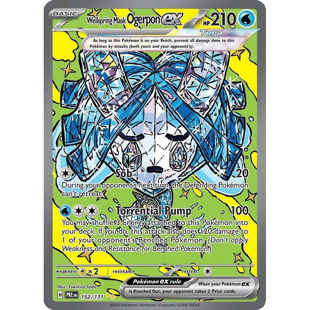 Wellspring Mask Ogerpon ex - 152/131 - SV: Prismatic Evolutions (PRE)