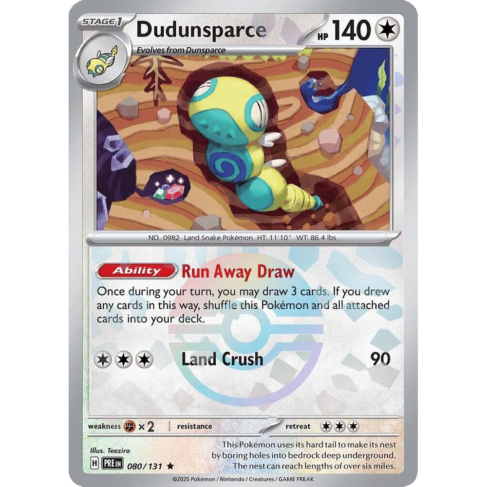 Dudunsparce (Poke Ball Pattern) - SV: Prismatic Evolutions (PRE)