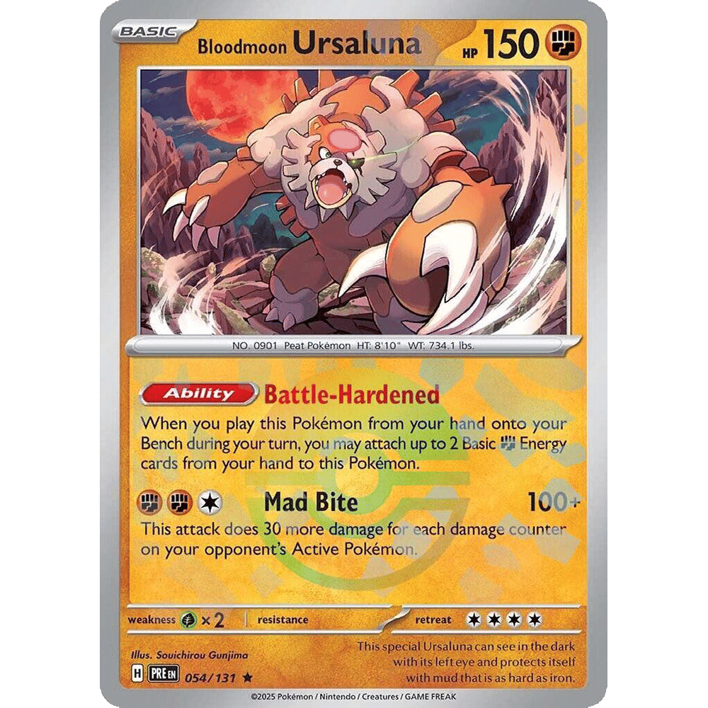 Bloodmoon Ursaluna (Poke Ball Pattern) - SV: Prismatic Evolutions (PRE)