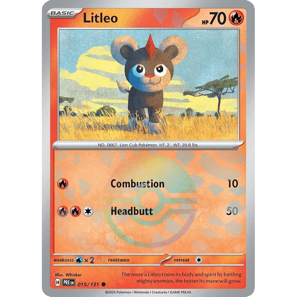 Litleo (Poke Ball Pattern) - SV: Prismatic Evolutions (PRE)