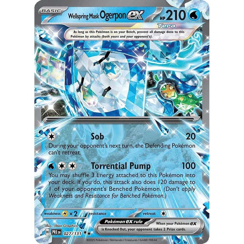 Wellspring Mask Ogerpon ex - 027/131 - SV: Prismatic Evolutions (PRE)