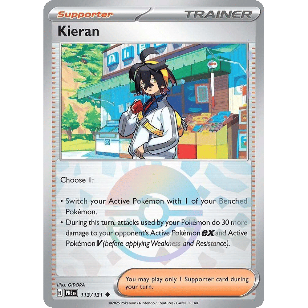 Kieran - 113/131 (Poke Ball Pattern) - SV: Prismatic Evolutions (PRE)