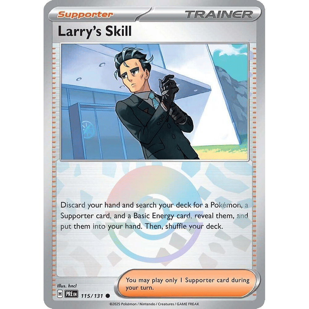 Larry's Skill - 115/131 (Poke Ball Pattern) - SV: Prismatic Evolutions (PRE)