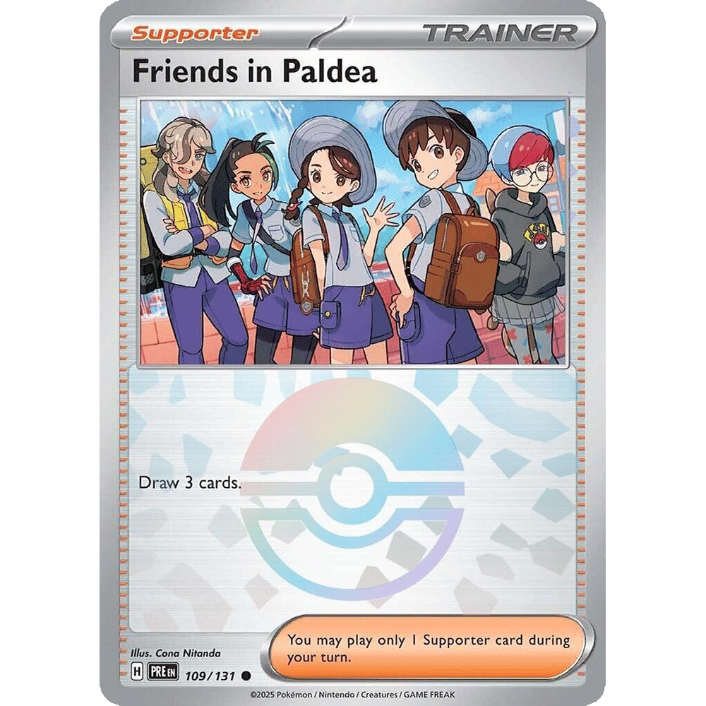 Friends in Paldea - 109/131 (Poke Ball Pattern) - SV: Prismatic Evolutions (PRE)
