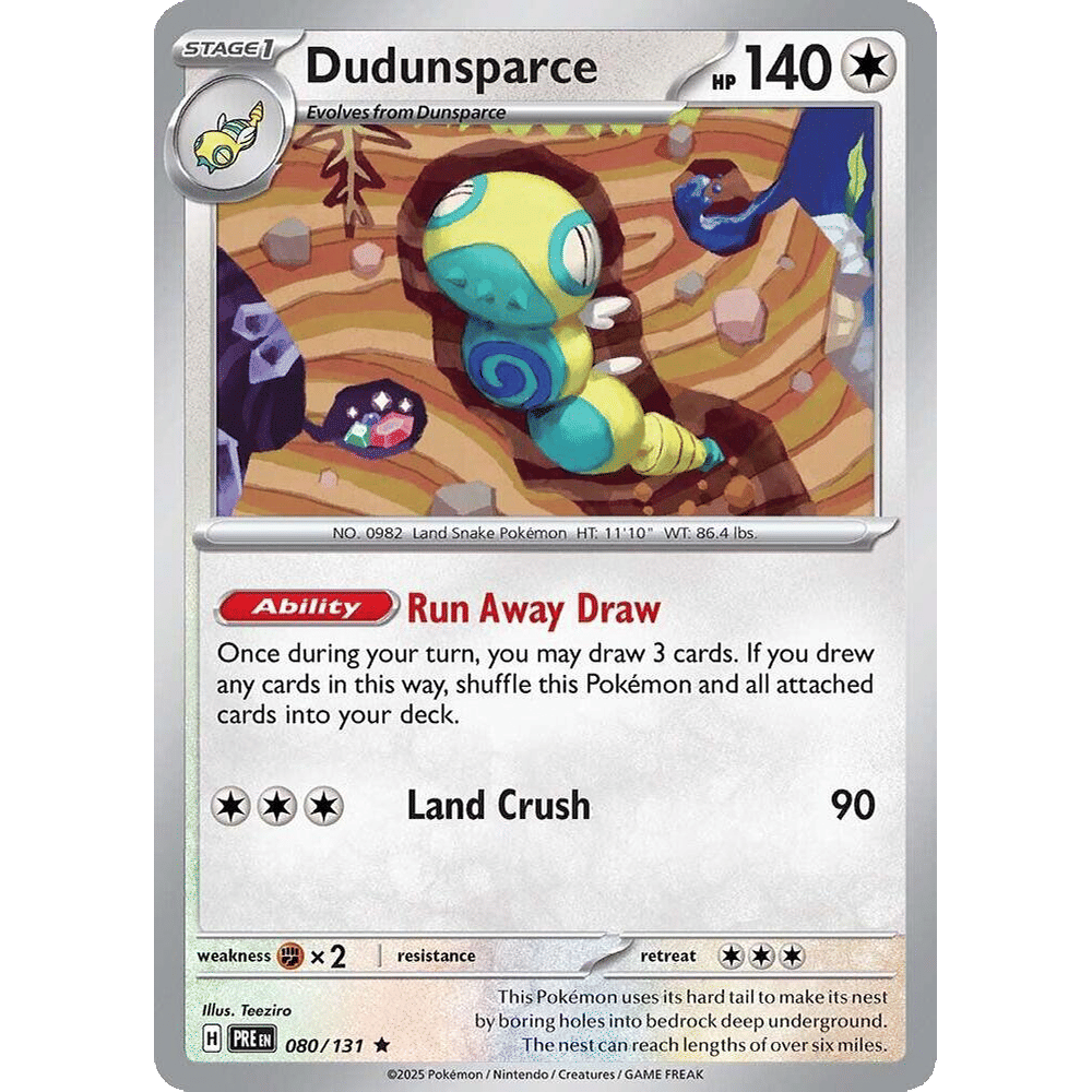 Dudunsparce - SV: Prismatic Evolutions (PRE)