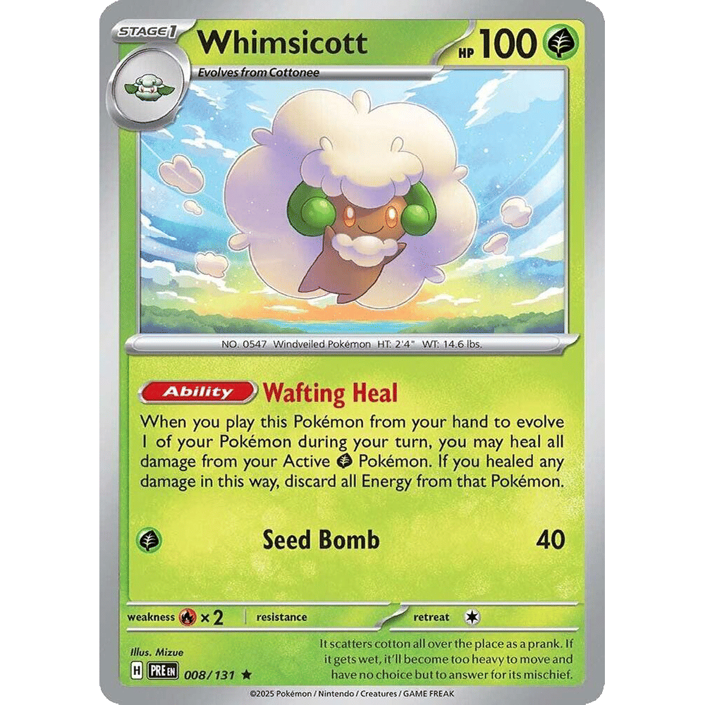 Whimsicott - SV: Prismatic Evolutions (PRE)
