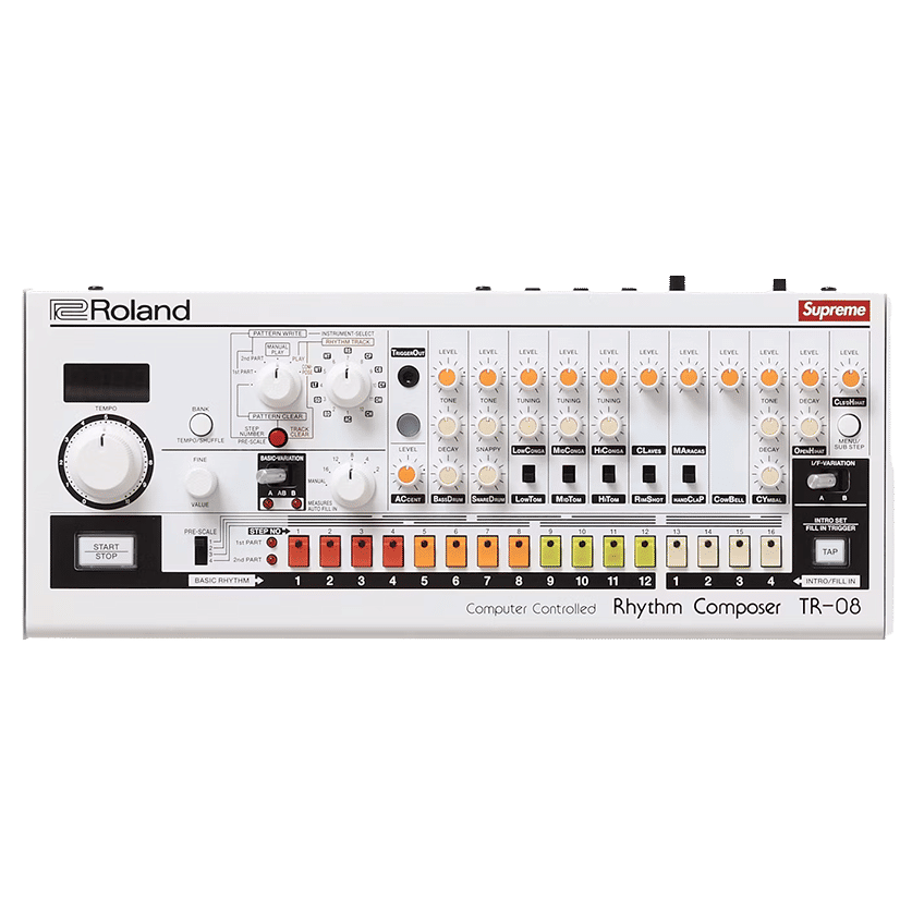 Supreme x Roland TR-08 Rhythm Composer White