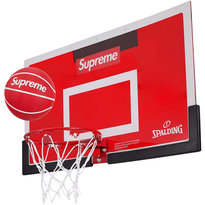 Supreme x Spalding Mini Basketball Hoop Red