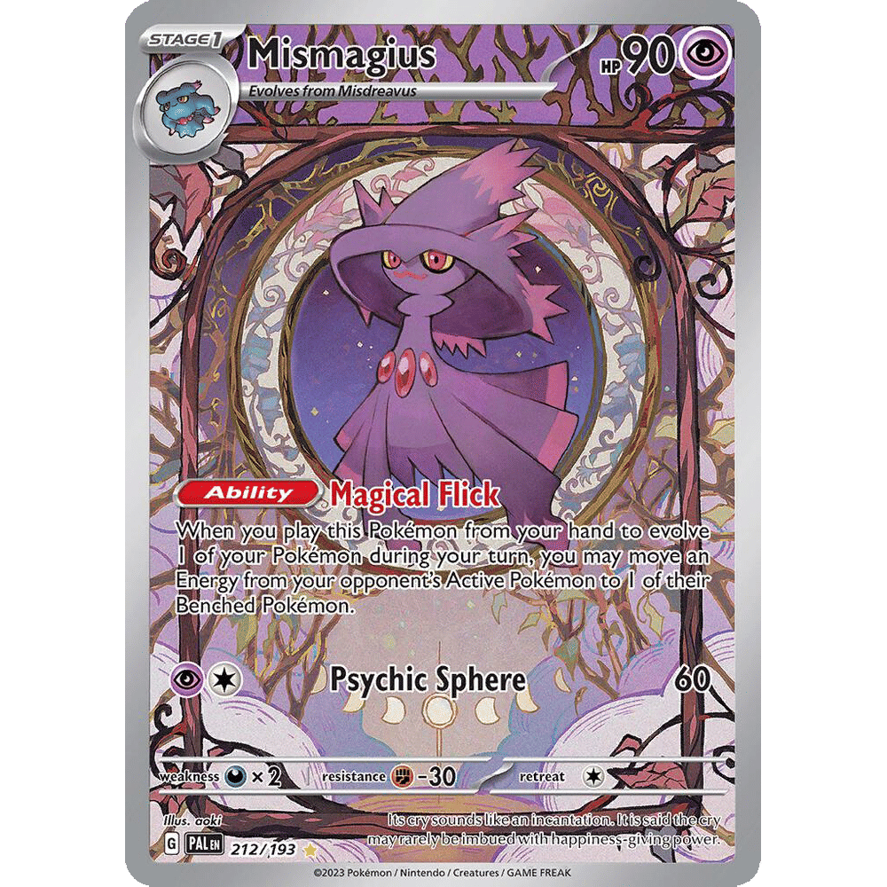 Mismagius - 212/193 - SV02: Paldea Evolved (PAL)