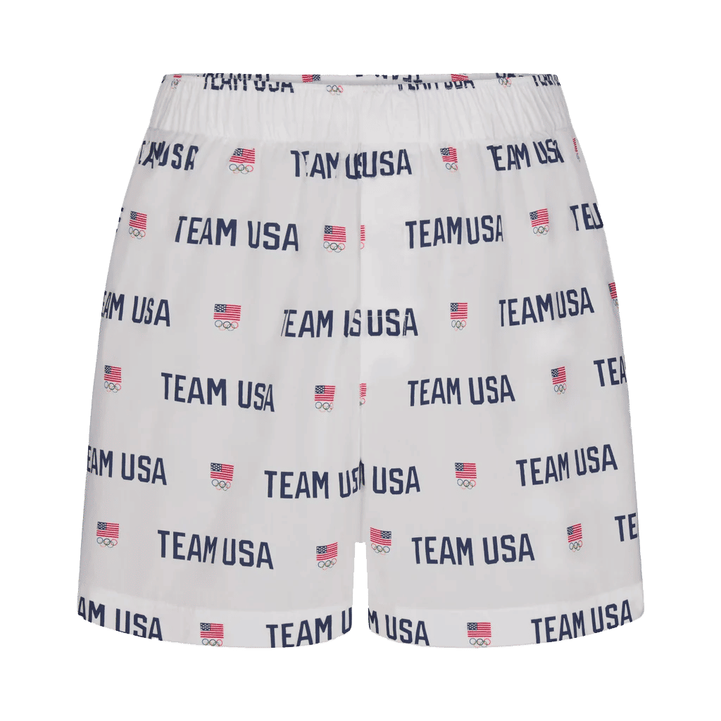 Cotton Poplin Sleep Mens Olympic Boxer