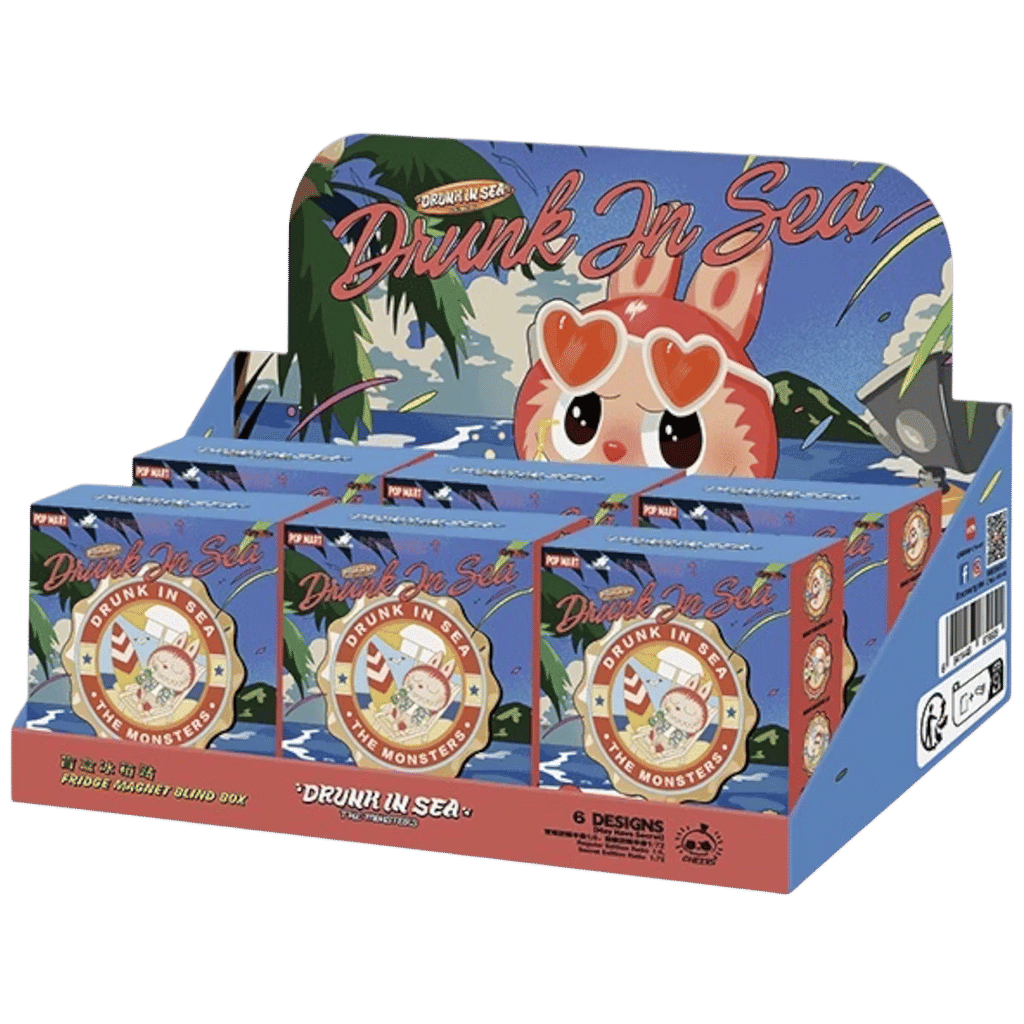 Pop Mart The Monsters Labubu Enchanted by the Seaside Series Fridge Magnet Sealed Case (6 Blind Box)