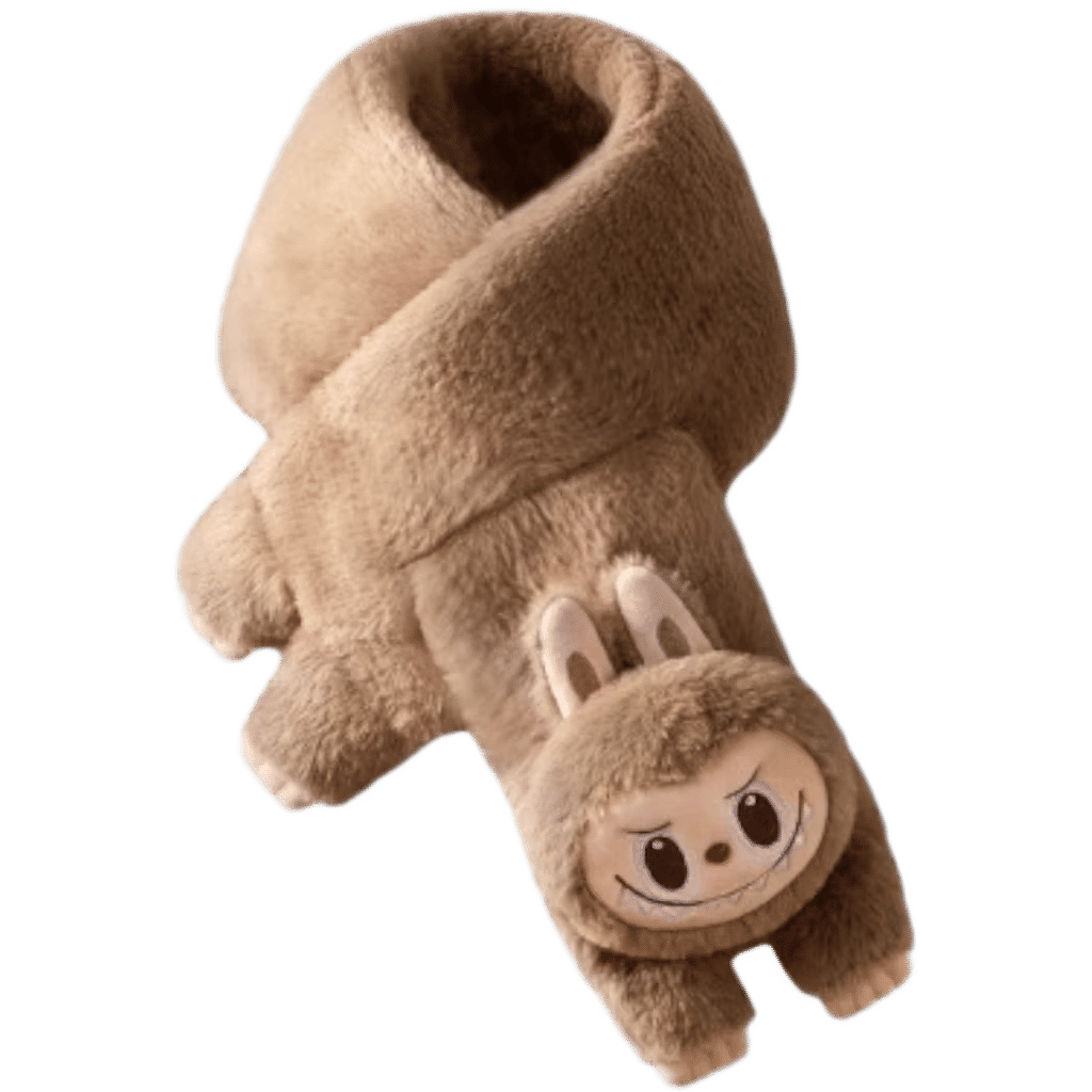 Pop Mart The Monsters Labubu Warm Fluffy Holiday Series Plush Scarf