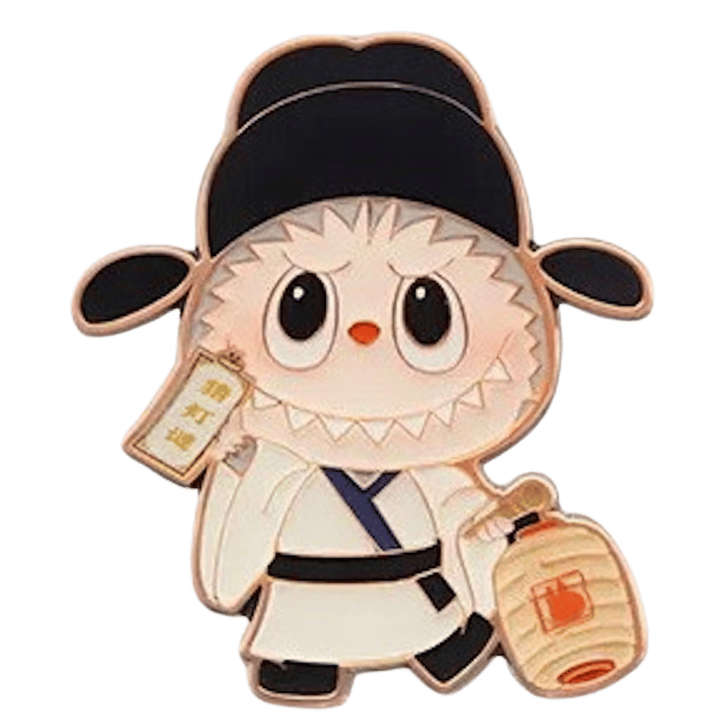 Pop Mart Labubu The Monsters Let's Have Fun Together Series Guessing Lantern Riddles Badge
