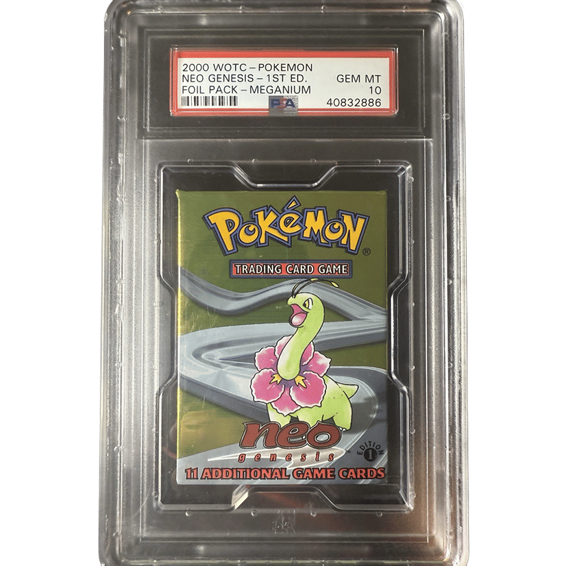 Pokémon Neo Genesis 1st Edition Booster Pack PSA 10
